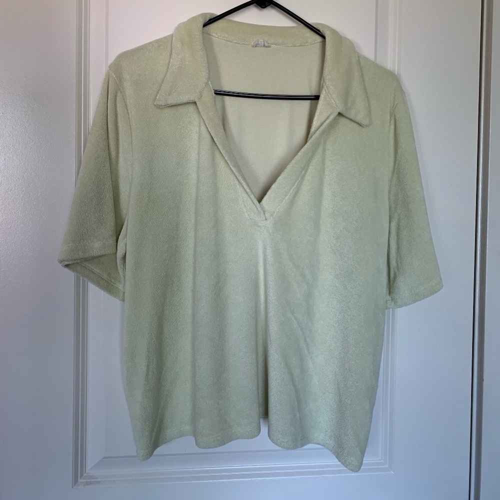 Aritzia Terry Polo T-Shirt